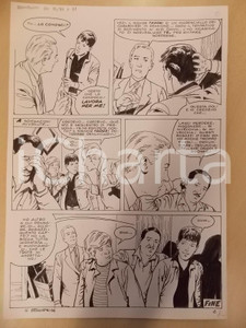 Opera d’arte autentica 1970 ca IL PEDINATORE MISTERIOSO Luciano BERNASCONI Tavola originale LUBE 1