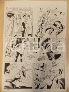 Opera d’arte autentica 1970 STOCKVILLE STORY Luciano BERNASCONI Mafiosi inseguono bimbi Tavola LUBE 1