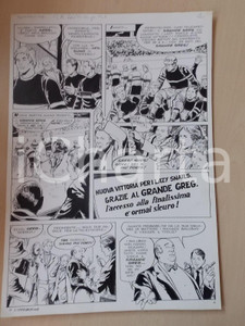 Opera d’arte autentica 1970 ca SUPERCAMPIONE Luciano BERNASCONI Vittoria a hockey Tavola originale 1