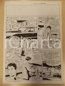 Opera d’arte autentica 1970 ESAME DA GANGSTER Luciano BERNASCONI Fruttivendolo a BROOKLYN Tavola LUBE 1