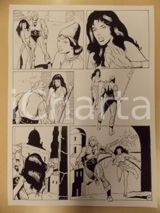 Opera d’arte autentica 1975 ca LUBE Luciano Bernasconi KABUR corre a difendere la cittÃ  Tavola 1