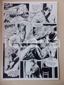 Opera d’arte autentica 1970 ca OCCHIO ALLA PELLE Luciano BERNASCONI Irruzione nella baita Tavola LUBE 1