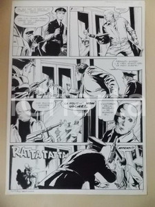 Opera d’arte autentica 1970 ca SULL AUTOBUS DELLA SCUOLA Luciano BERNASCONI Ladro con collant Tavola 1