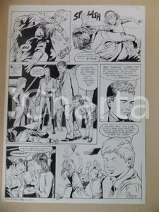 Opera d’arte autentica 1970 SULL AUTOBUS DELLA SCUOLA Luciano BERNASCONI Bimbi sventano rapina Tavola 1