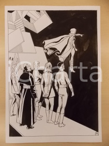 Opera d’arte autentica 2001 WAMPUS Luciano BERNASCONI Cardinale ammira la vastità dell universo Tavola 1