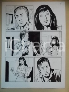 Opera d’arte autentica 2001 L AUTRE Luciano BERNASCONI Aliena beve cocktail Tavola originale LUBE 1