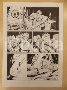 Opera d’arte autentica 2001 WATANPEH Luciano BERNASCONI Soldato in infermeria Tavola originale LUBE 1