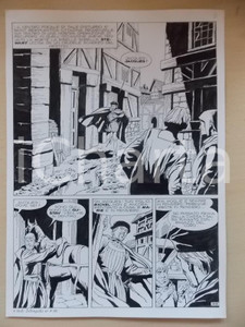 Opera d’arte autentica 1995 CRONONAUTI Luciano BERNASCONI Sellatura di un cavalloTavola originale LUBE 1