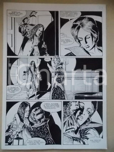 Opera d’arte autentica 1995 CRONONAUTI Luciano BERNASCONI Incontro tra marito e moglie Tavola originale 1