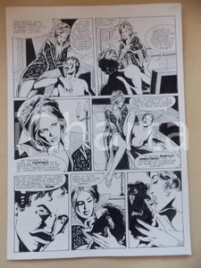 Opera d’arte autentica 1995 CRONONAUTI Luciano BERNASCONI Seduzione nella vasca da bagno Tavola LUBE 1