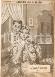 Giornale, rivista storica 1956 OMBRA DEL PASSATO Jean DE VALLORBE Abbraccio tra fidanzati Fascicolo 201 1