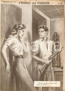 Giornale, rivista storica 1956 OMBRA DEL PASSATO Jean DE VALLORBE Uomo imbraccia fucile Fascicolo 167 1