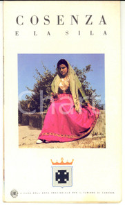 Materiale pubblicitario d’epoca 1950 ca COSENZA E LA SILA Pieghevole pubblicitario TURISMO ILLUSTRATO 1