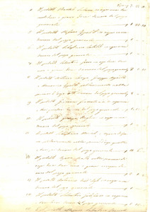Documento originale, autentico 1846 GIARRATANA RG Debitori del possidente Mauro IPPOLITO medico  ÂÂ 1