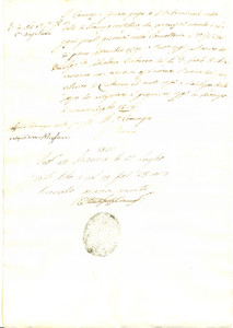 Documento originale, autentico 1826 CHIARAMONTE GULFI RG Fedina penale pulita di don Salvatore CULTRERA 1
