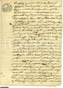 Documento originale, autentico 1824 SPOLETO Filippo FRASCHETTI risarcito da LUPARINI 1