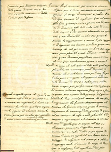 Documento originale, autentico 1760 ca TORINO Lite conte DELLA COSTA  AVOGADRO per fedecommesso Manoscritto 1
