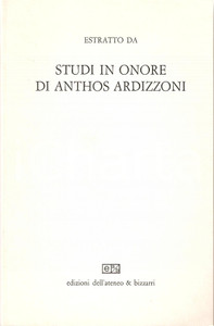 Oggetto da collezione cartaceo 1978 Oddone LONGO Scrivere in TUCIDIDE Anthos ARDIZZONI 1