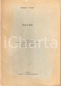 Oggetto da collezione cartaceo 1976 Ronald T. RIDLEY Ettore PAIS  Helikon 1
