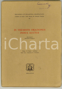 Libro, pubblicazione d epoca 1983 Antonio GARZYA In Themistii orationes AUTOGRAFATO 1
