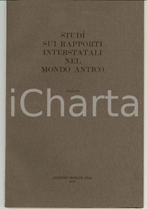 Libro, pubblicazione d epoca 1979 Mauro MOGGI Episodi della colonizzazione ateniese 1