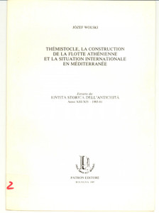 Libro, pubblicazione d epoca 1985 Jozef WOLSKI Thémistocle, la construction de la flotte athénienne AUTOGRAPH 1
