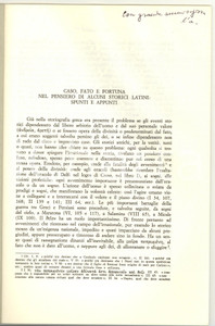 Libro, pubblicazione d epoca 1984 Fabio CUPAIUOLO Caso, fato e fortuna AUTOGRAFATO 1