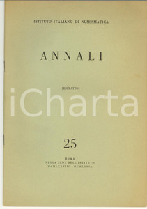 Libro, pubblicazione d epoca 1978 Elio LO CASCIO Oro e moneta in etÃ  traianea AUTOG. 1