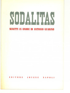 Libro, pubblicazione d epoca 1966 Rosalia MARINO Formula provinciae in SICILIA 1