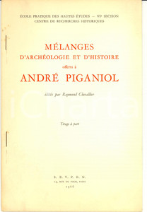 Libro, pubblicazione d epoca 1966 Pedro BOSCHGIMPERA Sur le problème des Etrusques  INVIO AUTOGRAFO 1