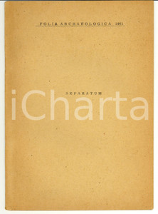 Libro, pubblicazione d epoca 1961 Alice BURGER Die szene ser Lupa Capitolina  AUTOGRAFO 1