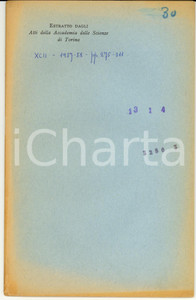 Libro, pubblicazione d epoca 1958 Giuseppe NENCI La concezione del miracoloso nei poemi omerici 1