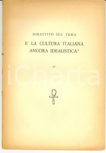 Libro, pubblicazione d epoca 1960 Antonino PAGLIARO Linguaggio e conoscenza dopo l idealismo 1