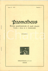 Libro, pubblicazione d epoca 1976 Innocenzo MAZZINI Tendenze letterarie Peregrinatio EGERIA Opuscolo 1