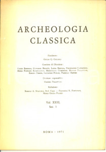 Libro, pubblicazione d epoca 1971 Salvatore SETTIS Su un Kouros da Medma Opuscolo AUTOGRAFATO 1