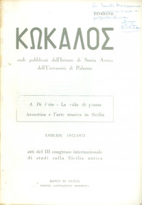 Libro, pubblicazione d epoca 1972 Antonino DI VITA Villa di piazza ARMERINA arte musiva in SICILIA Autografo 1