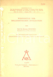 Libro, pubblicazione d epoca 1968 Hermann BENGTSON WesenzÃ¼ge der Hellenistischen Zivilisation Estratto 1