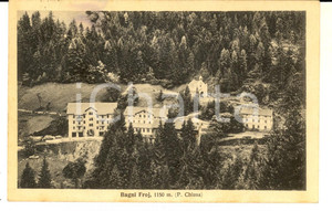 Cartolina originale da collezione 1929 CHIUSA BZ Veduta dei Bagni FROY Cartolina postale FP VG 1