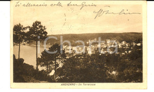 Cartolina originale da collezione 1934 ARENZANO GE Panorama da TERRAROSSA Cartolina postale VINTAGE FP VG 1