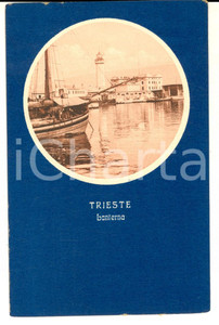 Cartolina originale da collezione 1920 ca TRIESTE Molo AUDACE  Veduta della LANTERNA Cartolina VINTAGE FP NV 1