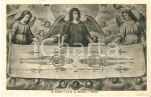 Cartolina originale da collezione 1935 ca ARTE La SACRA SINDONE dipinta da Giulio CLOVIO Cartolina FP NV 1
