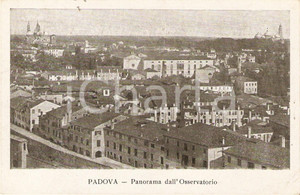 Cartolina originale da collezione 1910 ca PADOVA La cittÃ  vista dall Osservatorio Astronomico Cartolina FP VG 1