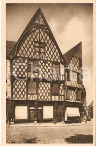 Cartolina originale da collezione 1940 ca BOURGES FRANCE Vieilles maisons du XVI siÃ¨cle Cartolina FP NV 1