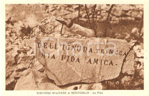 Cartolina originale da collezione 1925 ca Sacrario REDIPUGLIA GO La pipa Cartolina FP NV 1