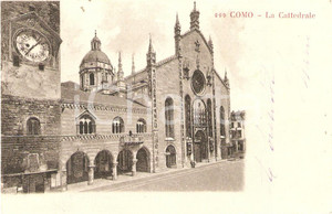 Cartolina originale da collezione 1904 COMO Cattedrale di SANTA MARIA ASSUNTA Cartolina FP VG 1