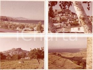 Fotografia d epoca originale 1964 LESBOS GREECE Panorama di METHYMNA Lotto 4 foto 11x9 cm 1