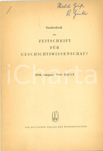 Libro, pubblicazione d epoca 1969 Rigobert GUNTHER Vorkapitalist. gesellschaftsformationen Invio AUTOGRAFO 1