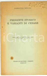 Libro, pubblicazione d epoca 1941 Alessandro RONCONI Presente storico e varianti 1