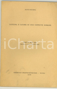 Libro, pubblicazione d epoca 1979 Silvio PANCIERA Catilina e Catone su due coppette 1