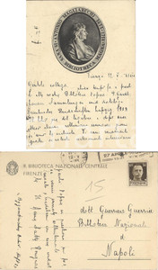 Autografo originale 1941 FIRENZE Anna SAITTA REVIGNAS Cartolina AUTOGRAFA 1